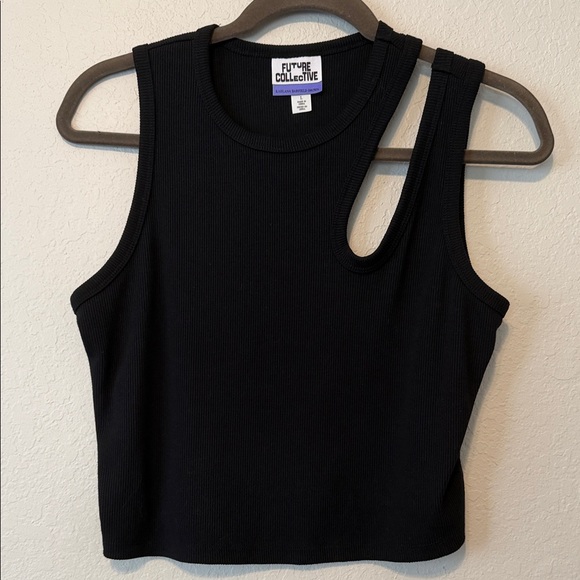 Future Collective Tops - Future Collective Kahlana Barfield Brown Black Sleeveless Top